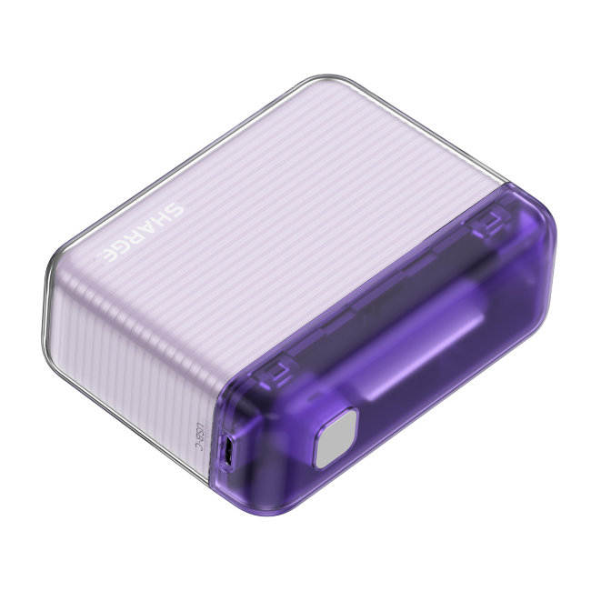 Портативный пауэрбанк SHARGE FLOW (SP020-P) фиолетовый