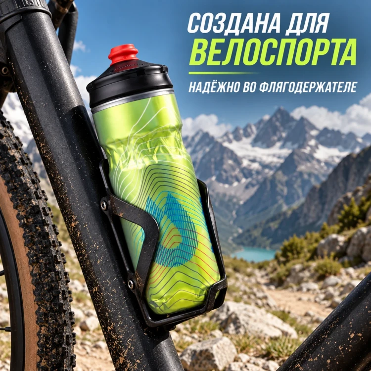 Бутылка HydraPak Polar Surge Ascent 600 мл желтая PGB20G19