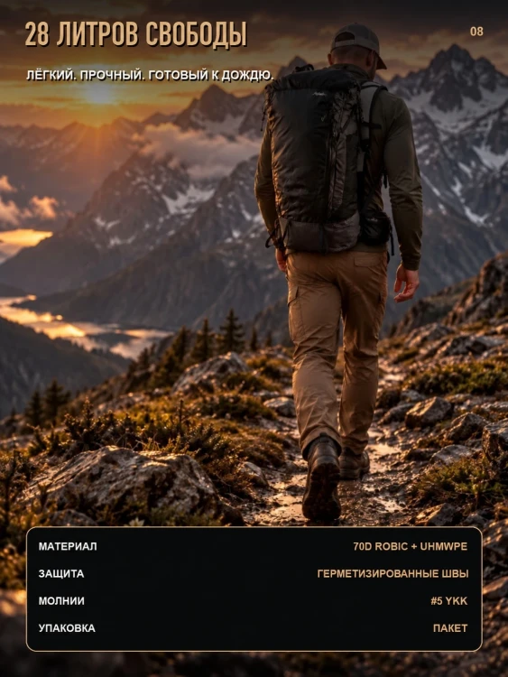 Рюкзак Matador FreeRain28, чёрный