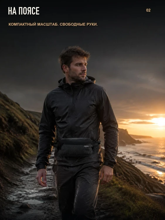 Поясная сумка Matador FreeRain Hip Pack, чёрная