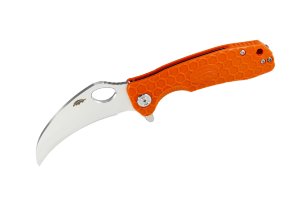 Нож Honey Badger Claw D2 L (HB1100) с оранжевой рукоятью