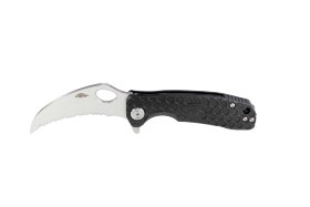 Нож Honey Badger Claw D2 L Serrated (HB1105) с чёрной рукоятью