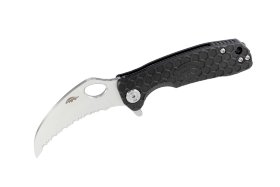 Нож Honey Badger Claw D2 L Serrated (HB1105) с чёрной рукоятью