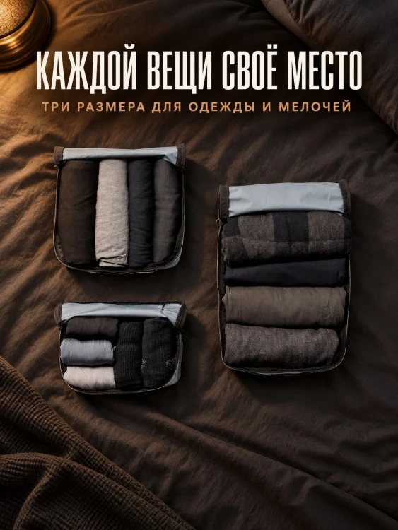 Набор органайзеров Matador Packing Cube Set 3 в 1, голубой