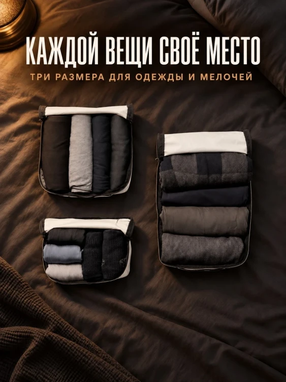 Набор органайзеров Matador Packing Cube Set 3 в 1, белый