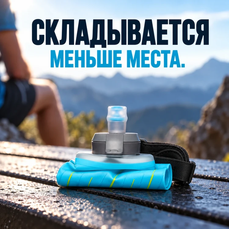 Мягкая бутылка HydraPak SkyFlask Speed 500 мл голубая SP559HP