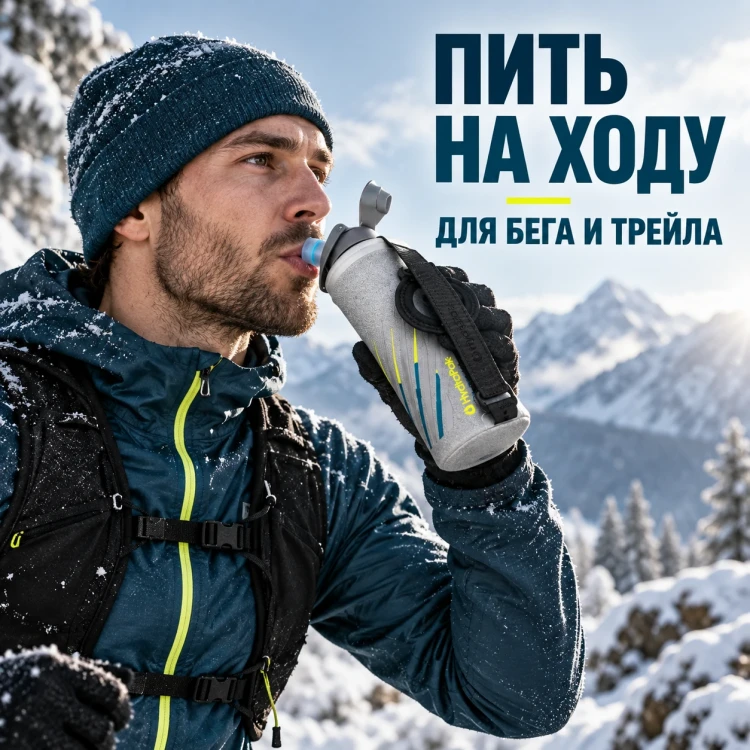 Мягкая бутылка HydraPak SkyFlask Speed IT 500 мл серая SPI460HP
