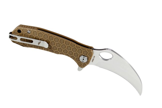 Нож Honey Badger Claw M (HB1122) с песочной рукоятью Нож Honey Badger Claw M (HB1122) с песочной рукоятью