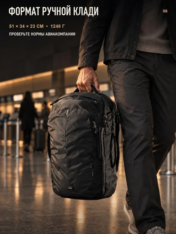 Рюкзак дорожный MATADOR Carry-On 30 L Чёрный (MATCATP30001BK)
