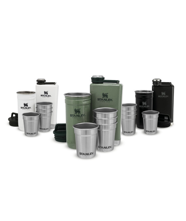 Набор стопок STANLEY Adventure 59ML с флягой 0,23L (10-01883-034) зелёный