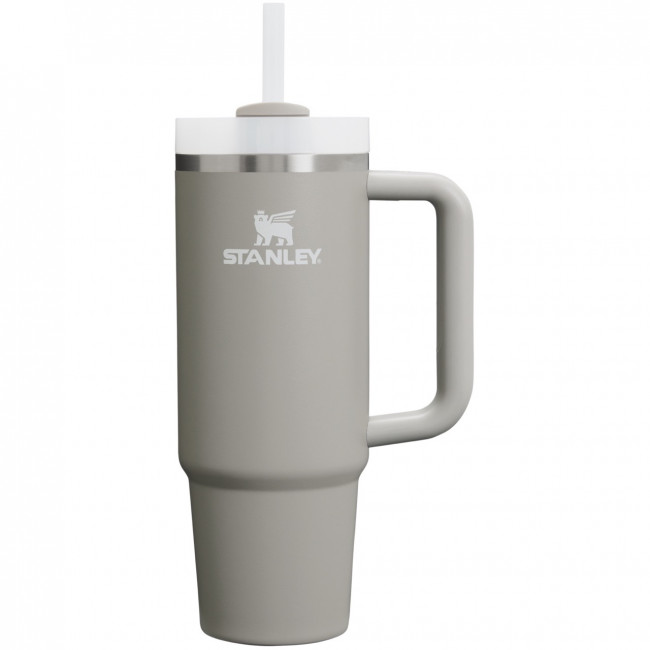 Термокружка STANLEY Quencher H2.0 0,88L (10-11912-079) с трубочкой, пепельно-серая