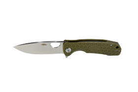 Нож Honey Badger Flipper D2 L (HB1007) с зелёной рукоятью