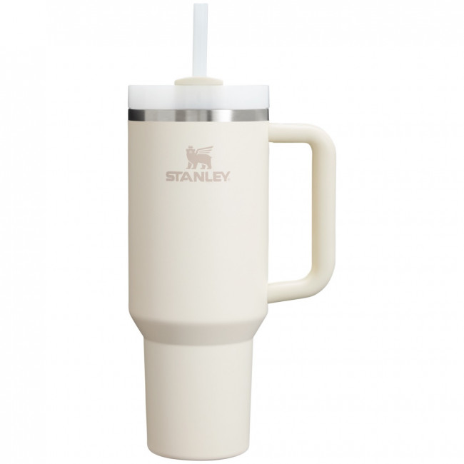 Термокружка STANLEY Quencher H2.0 1,18L (10-11913-088) с трубочкой, бежевая