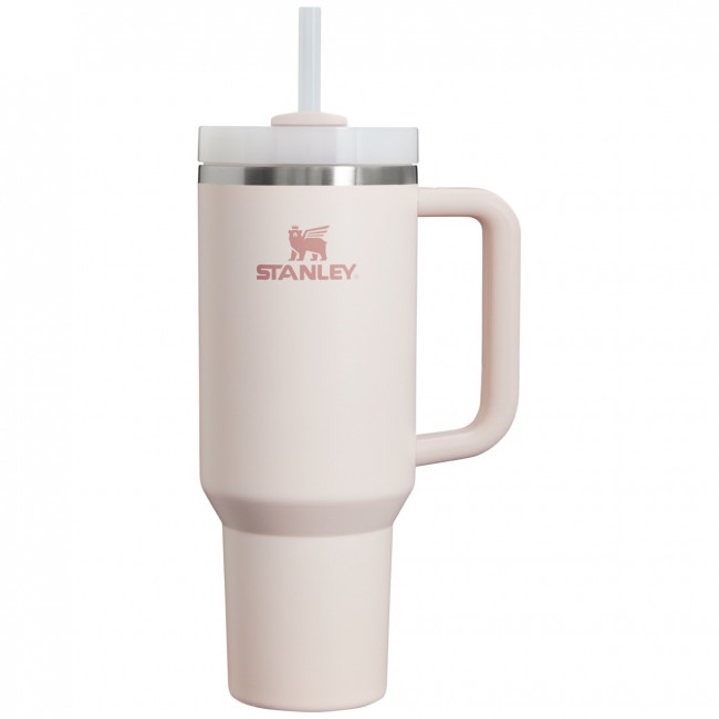 Термокружка STANLEY Quencher H2.0 1,18L (10-11913-089) с трубочкой, розовая