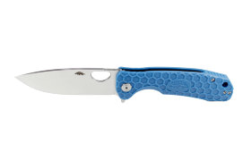 Нож Honey Badger Flipper D2 L (HB1020) с голубой рукоятью