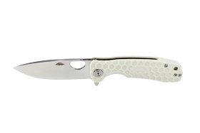 Нож Honey Badger Flipper D2 L (HB1042) с белой рукоятью
