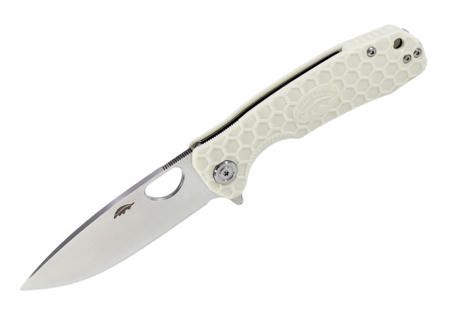 Нож Honey Badger Flipper D2 L (HB1042) с белой рукоятью