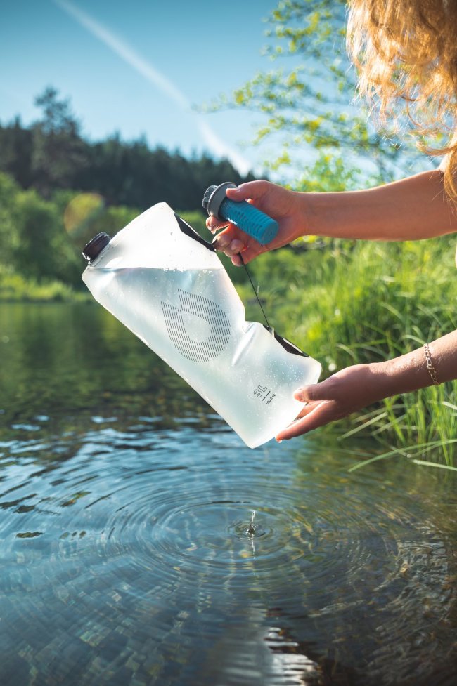 Мягкая канистра для воды HYDRAPAK Seeker 3L (FK01) прозрачная с фильтром Мягкая канистра для воды HYDRAPAK Seeker 3L (FK01) прозрачная с фильтром