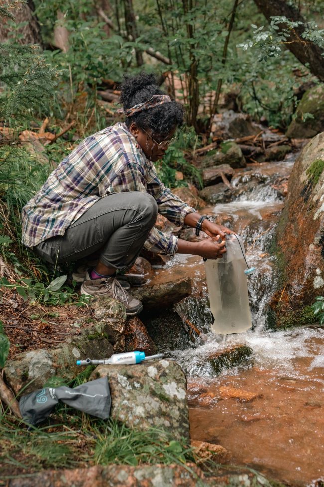 Мягкая канистра для воды HYDRAPAK Seeker 6L (FK02) прозрачная с фильтром