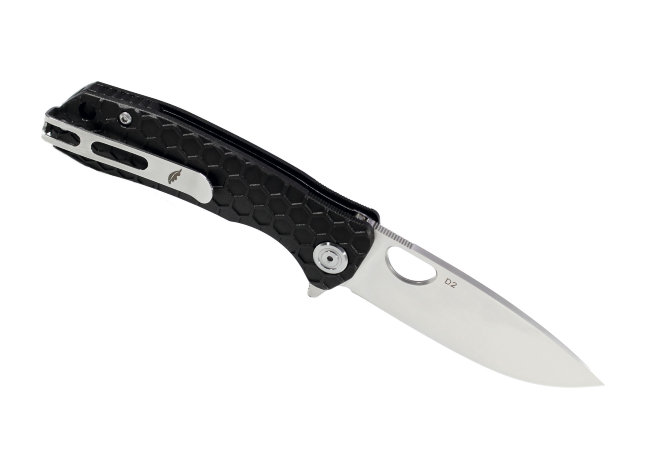 Нож Honey Badger Flipper D2 M (HB1016) с чёрной рукоятью Нож Honey Badger Flipper D2 M (HB1016) с чёрной рукоятью