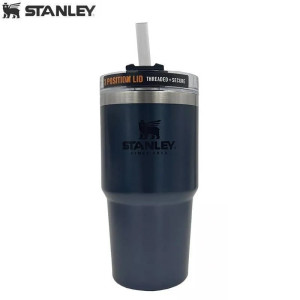 Термокружка STANLEY Quencher H2.0  0,68L (10-08481-012) с трубочкой, темно-синяя