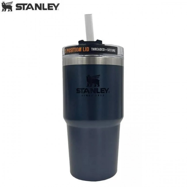 Quencher H2.0 Термокружка 0,68L с трубочкой, Темно-Синяя (10-08481-012)
