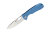 Нож Honey Badger Flipper D2 M (HB1058) с голубой рукоятью