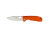Нож Honey Badger Flipper D2 M (HB1060) с оранжевой рукоятью