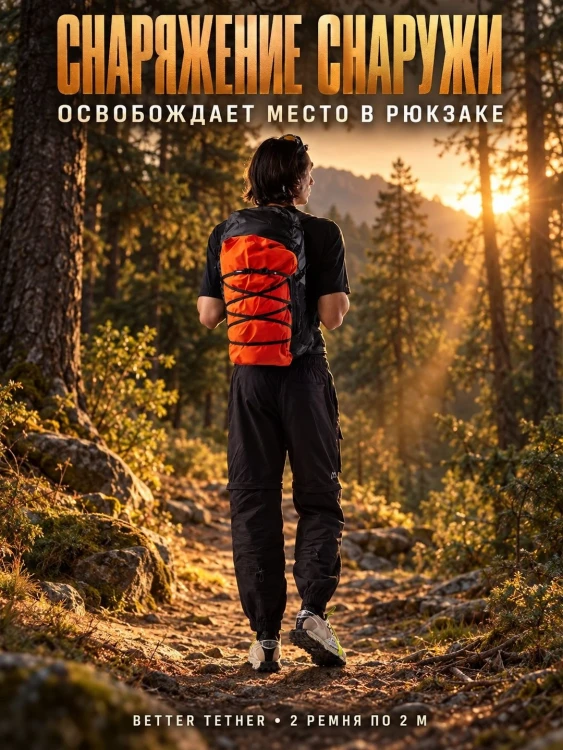 Ремни для крепления снаряжения Matador Better Tether, 2 м, 2 шт.