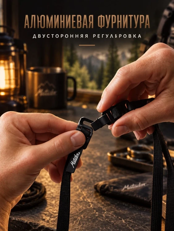 Ремни для крепления снаряжения Matador Better Tether, 2 м, 2 шт.