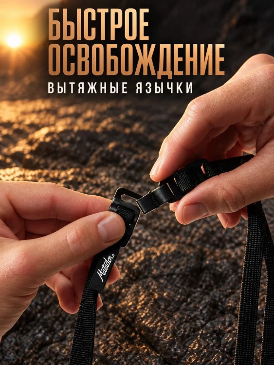 Ремни для крепления снаряжения Matador Better Tether, 2 м, 2 шт.