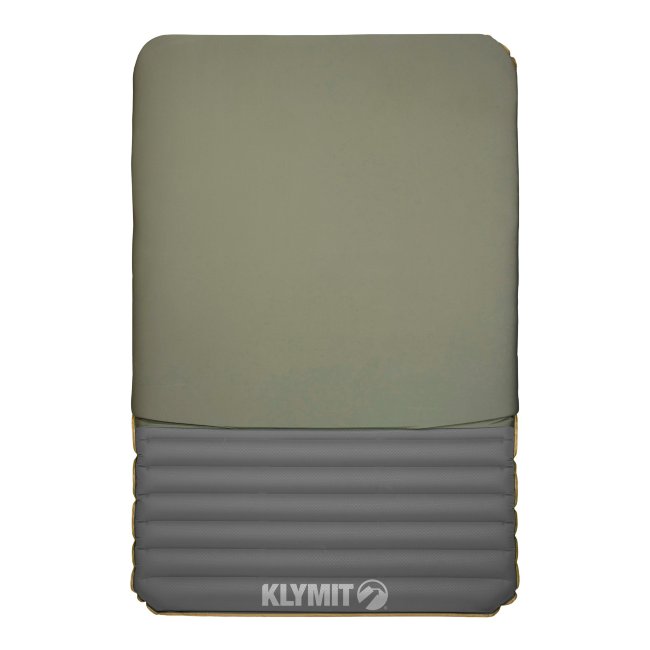 Туристический коврик Klymit Klymaloft Double зелено-серый (06KLGR01E)