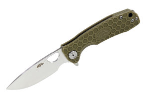 Нож Honey Badger Flipper L (HB1003) с зелёной рукоятью