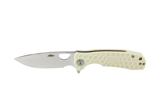 Нож Honey Badger Flipper L (HB1005) с белой рукоятью Нож Honey Badger Flipper L (HB1005) с белой рукоятью