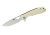 Нож Honey Badger Flipper L (HB1005) с белой рукоятью
