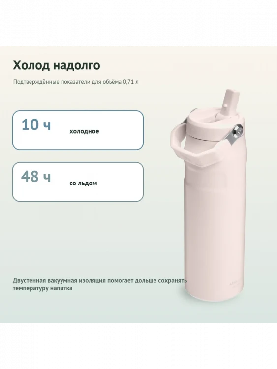 Термобутылка Stanley AeroLight 2.0, 0,7 л, розовая