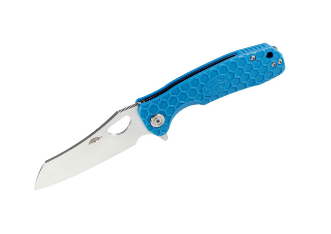 Нож Honey Badger Wharncleaver D2 L (HB1158) с голубой рукоятью