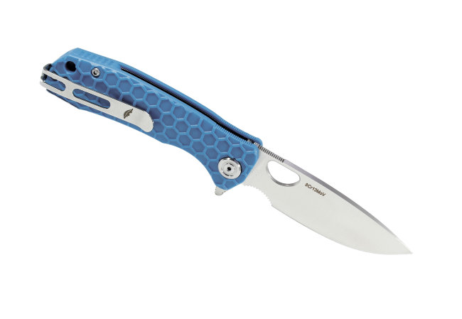 Нож Honey Badger Flipper S (HB1024) с голубой рукоятью Нож Honey Badger Flipper S (HB1024) с голубой рукоятью