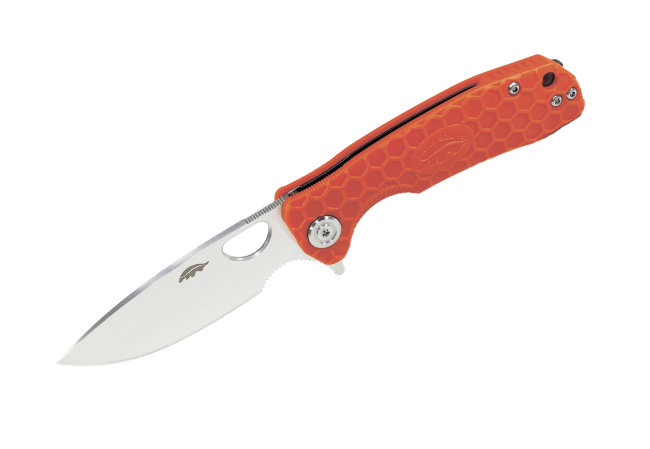 Нож Honey Badger Flipper S (HB1035) с оранжевой рукоятью