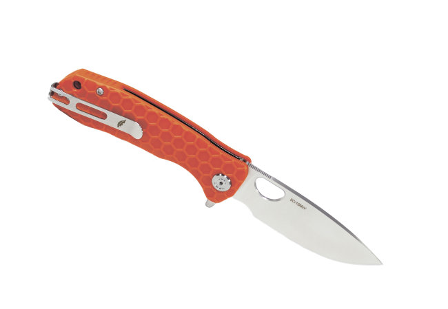 Нож Honey Badger Flipper S (HB1035) с оранжевой рукоятью