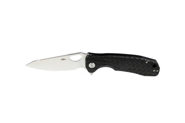 Нож Honey Badger Leaf D2 L (HB1380) с чёрной рукоятью Нож Honey Badger Leaf D2 L (HB1380) с чёрной рукоятью