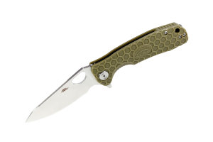 Нож Honey Badger Leaf D2 L (HB1382) с зелёной рукоятью Нож Honey Badger Leaf D2 L (HB1382) с зелёной рукоятью
