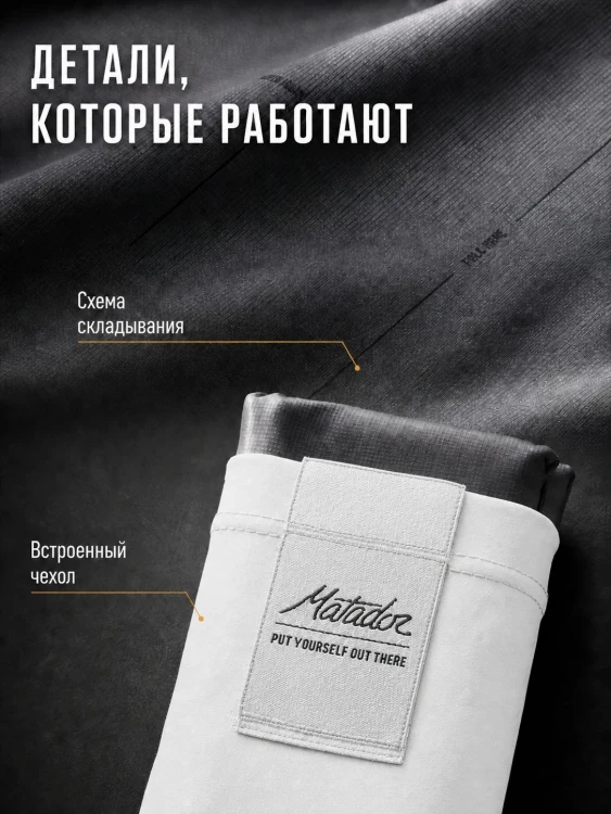 Покрывало большое Matador Pocket Blanket 4.0 с белым чехлом