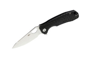 Нож Honey Badger Leaf D2 M (HB1386) с чёрной рукоятью Нож Honey Badger Leaf D2 M (HB1386) с чёрной рукоятью