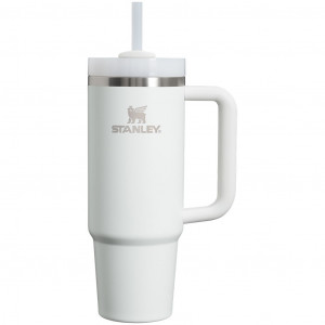 Термокружка STANLEY Quencher H2.0 1,18L (10-11913-077) с трубочкой, белая
