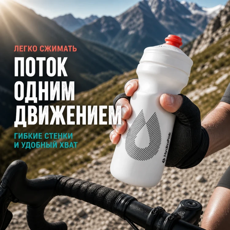 Набор велосипедных фляг HydraPak Breakaway Surge 600 мл, 2 шт., белый