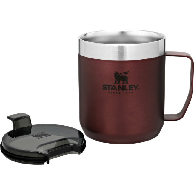 Термокружка STANLEY Classic с ручкой 0,35L (10-09366-008) бордовая Термокружка STANLEY Classic с ручкой 0,35L (10-09366-008) бордовая