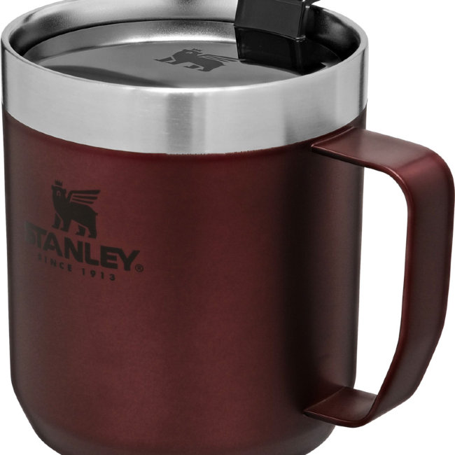 Термокружка STANLEY Classic с ручкой 0,35L (10-09366-008) бордовая Термокружка STANLEY Classic с ручкой 0,35L (10-09366-008) бордовая