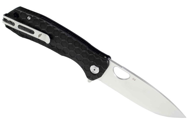 Нож Honey Badger Flipper D2 L (HB1008) с чёрной рукоятью