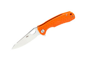 Нож Honey Badger Leaf L (HB1293) с оранжевой рукоятью Нож Honey Badger Leaf L (HB1293) с оранжевой рукоятью